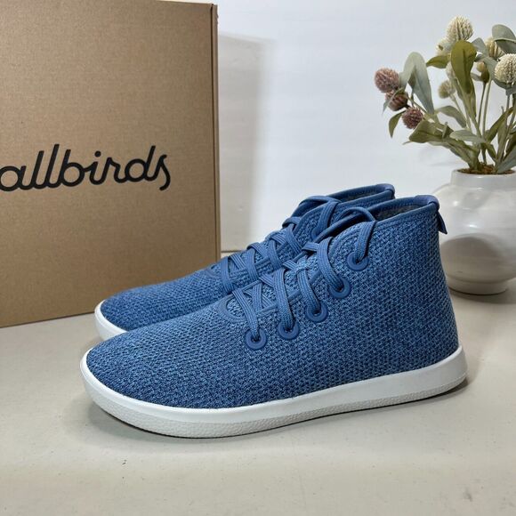 Allbirds Tree Topper Blue Mesh Casual High Top Sneakers Shoes Men's US 8 NWB - Picture 3 of 9